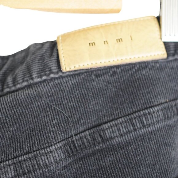 MNML Mens Corduroy Flare Denim Button Fly Raw Hem Jeans 34 - Picture 8 of 13